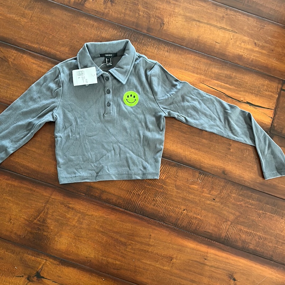 NWT Forever 21  long sleeve polo